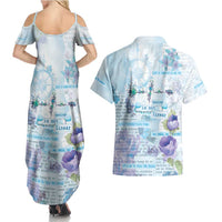 Mental Health Couples Matching Summer Maxi Dress and Hawaiian Shirt Healing Is Not Linear - Wonder Print Shop