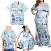 Mental Health Family Matching Off Shoulder Maxi Dress and Hawaiian Shirt Healing Is Not Linear - Wonder Print Shop