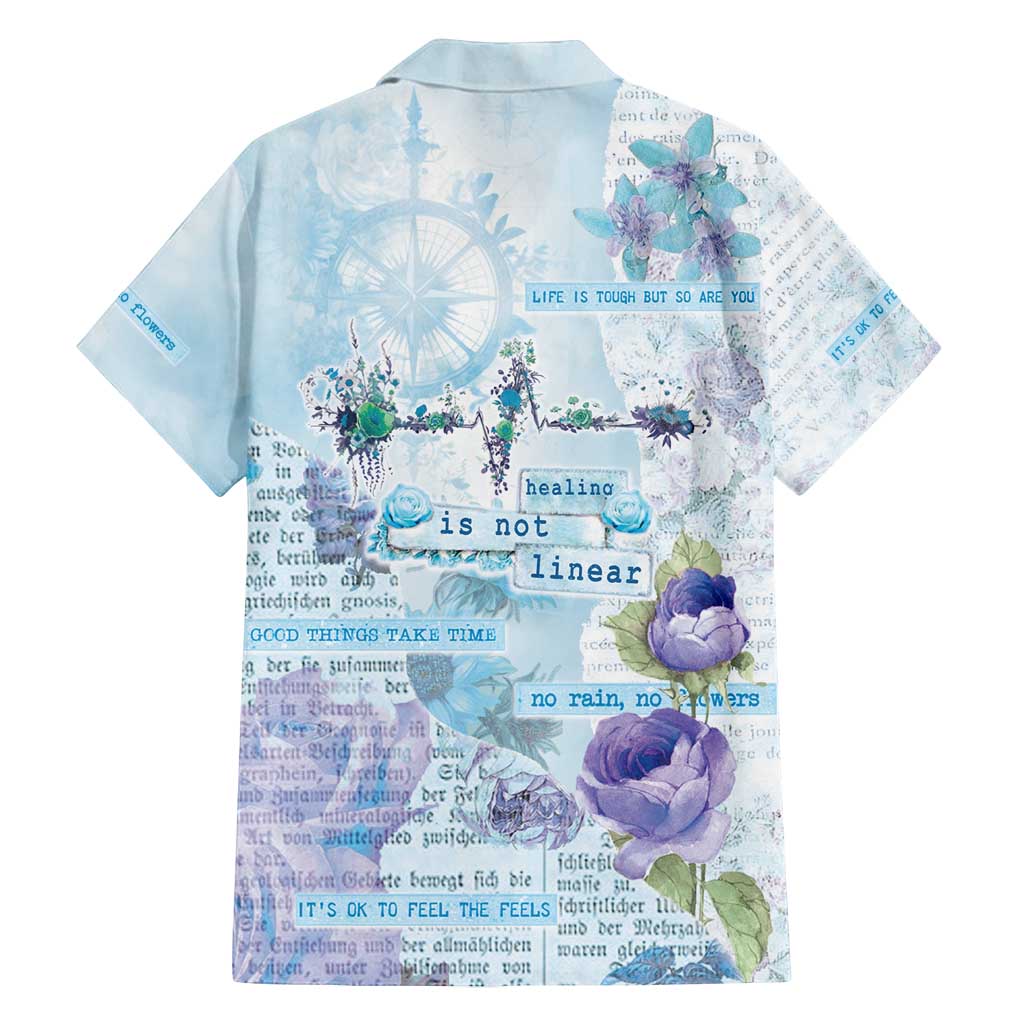 Mental Health Family Matching Tank Maxi Dress and Hawaiian Shirt Healing Is Not Linear - Wonder Print Shop