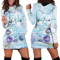 Mental Health Hoodie Dress Healing Is Not Linear - Wonder Print Shop