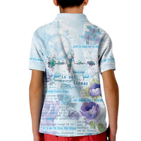Mental Health Kid Polo Shirt Healing Is Not Linear - Wonder Print Shop