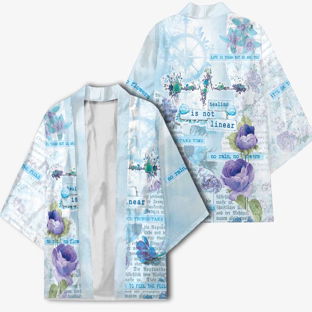 Mental Health Kimono Healing Is Not Linear - Wonder Print Shop