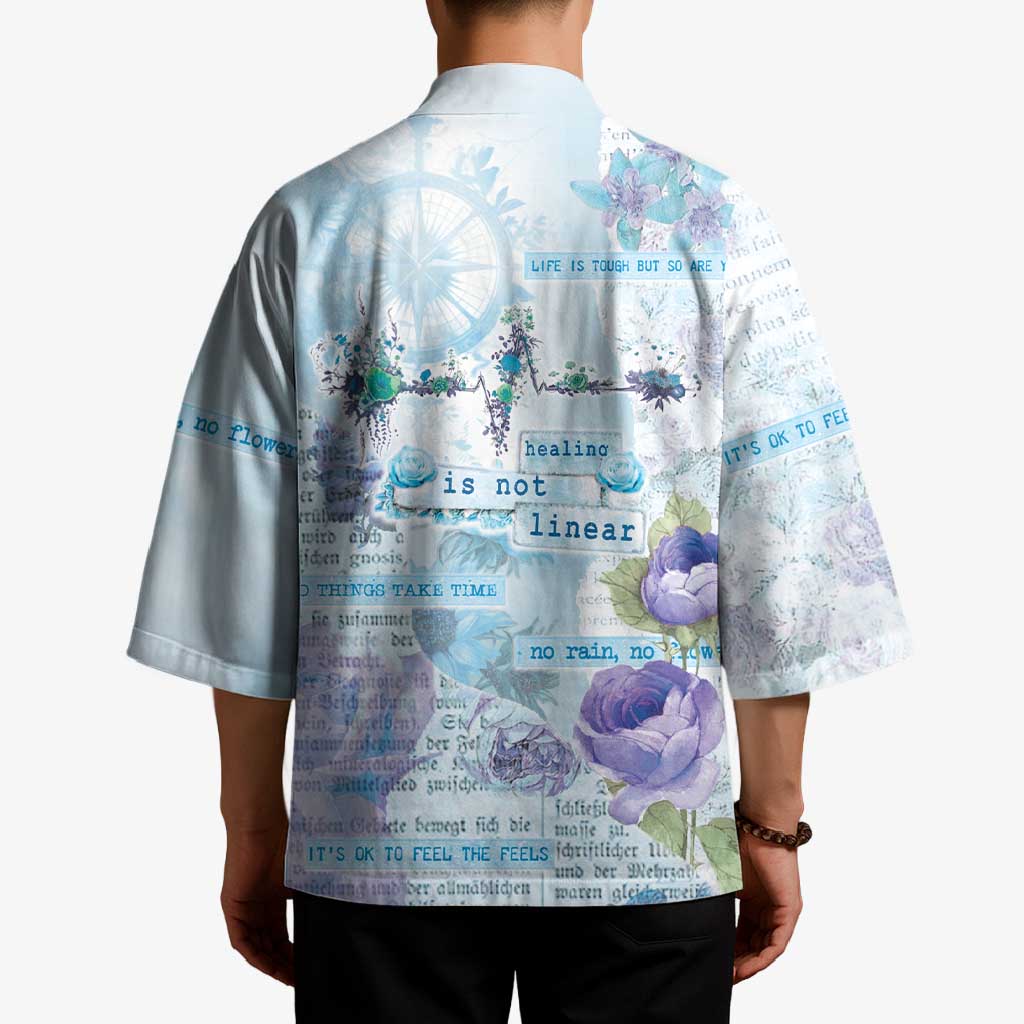 Mental Health Kimono Healing Is Not Linear - Wonder Print Shop