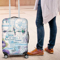 Mental Health Luggage Cover Healing Is Not Linear - Wonder Print Shop