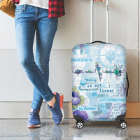 Mental Health Luggage Cover Healing Is Not Linear - Wonder Print Shop