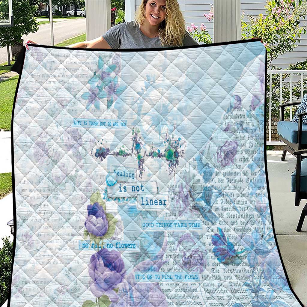 Mental Health Quilt Healing Is Not Linear - Wonder Print Shop