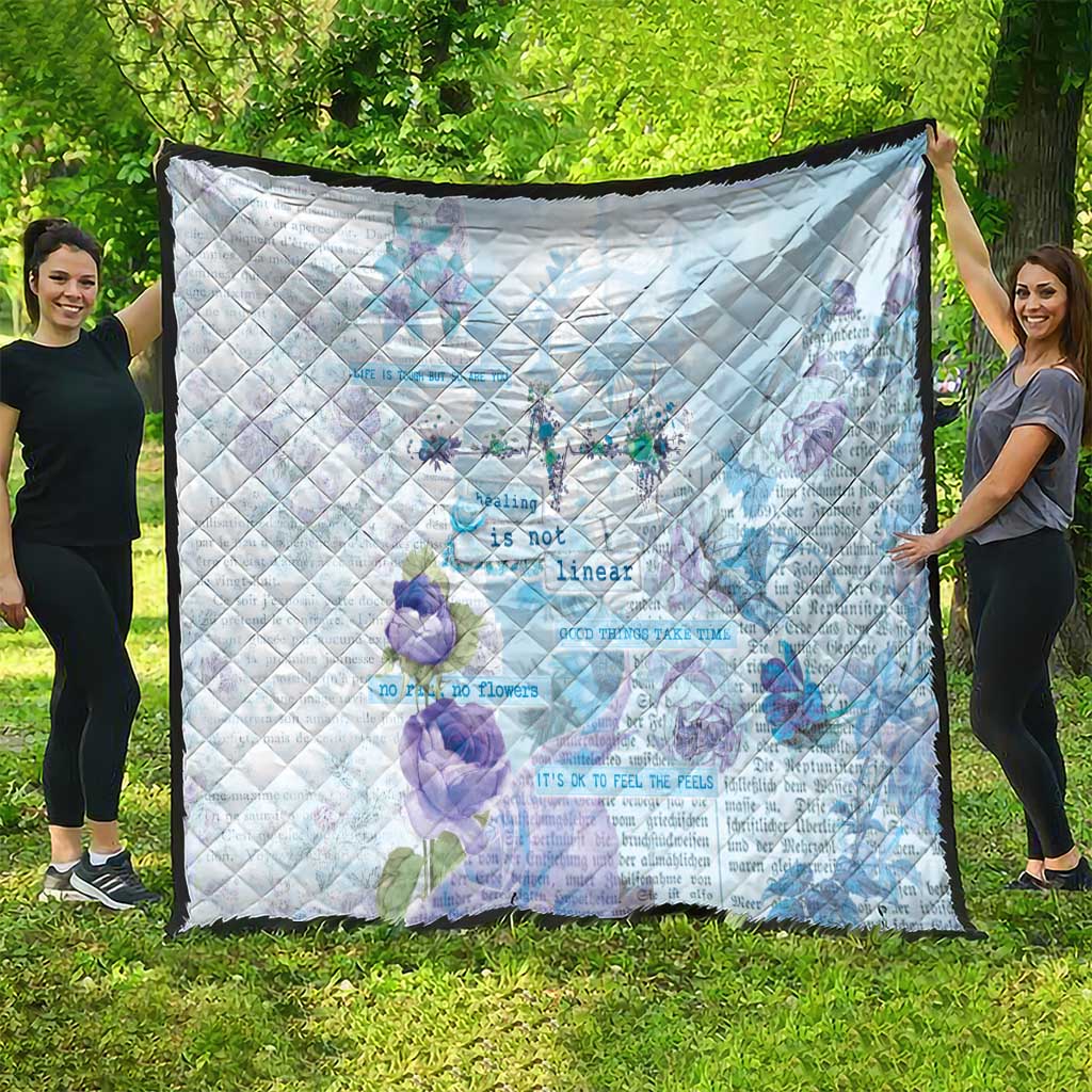 Mental Health Quilt Healing Is Not Linear - Wonder Print Shop
