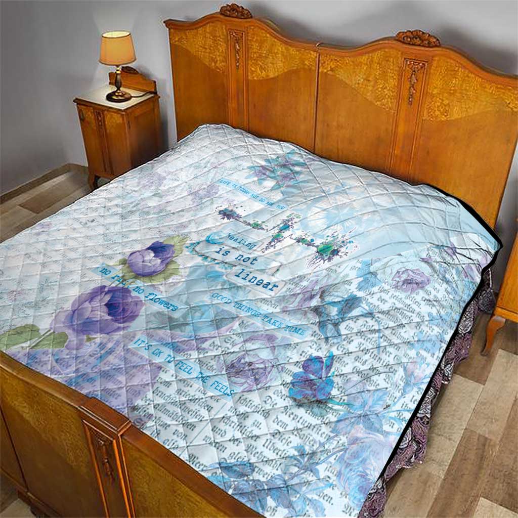 Mental Health Quilt Healing Is Not Linear - Wonder Print Shop