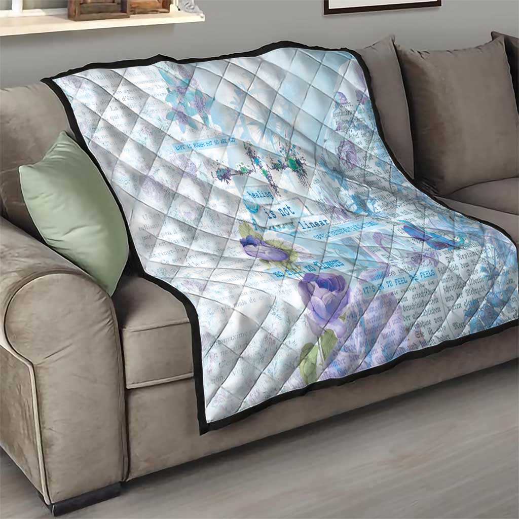 Mental Health Quilt Healing Is Not Linear - Wonder Print Shop