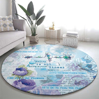 Mental Health Round Carpet Healing Is Not Linear - Wonder Print Shop