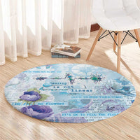 Mental Health Round Carpet Healing Is Not Linear - Wonder Print Shop