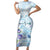 Mental Health Short Sleeve Bodycon Dress Healing Is Not Linear - Wonder Print Shop