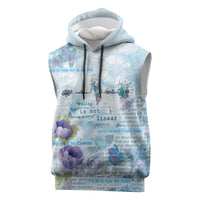 Mental Health Sleeveless Hoodie Healing Is Not Linear - Wonder Print Shop