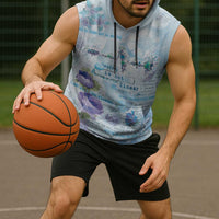 Mental Health Sleeveless Hoodie Healing Is Not Linear - Wonder Print Shop