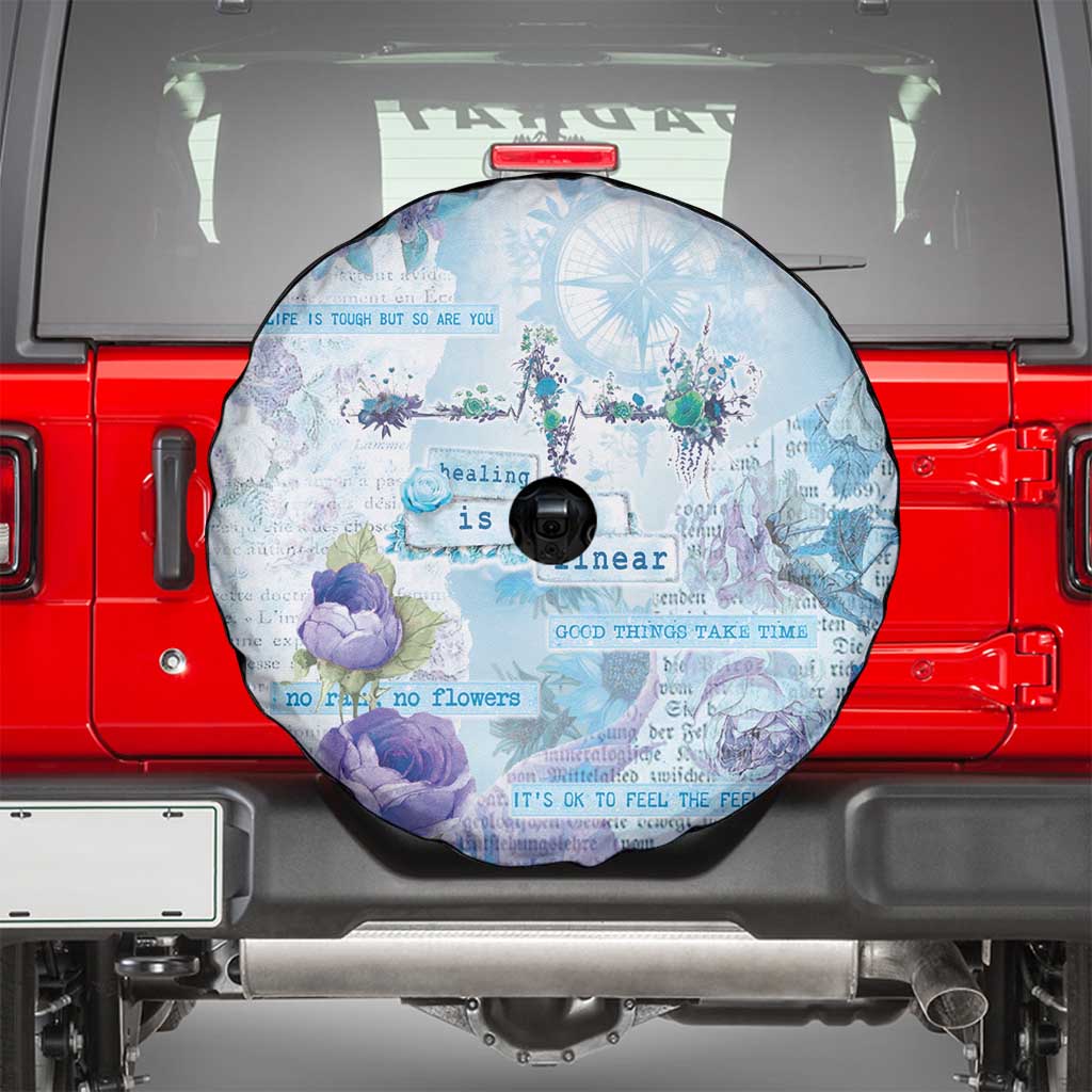 Mental Health Spare Tire Cover Healing Is Not Linear - Wonder Print Shop