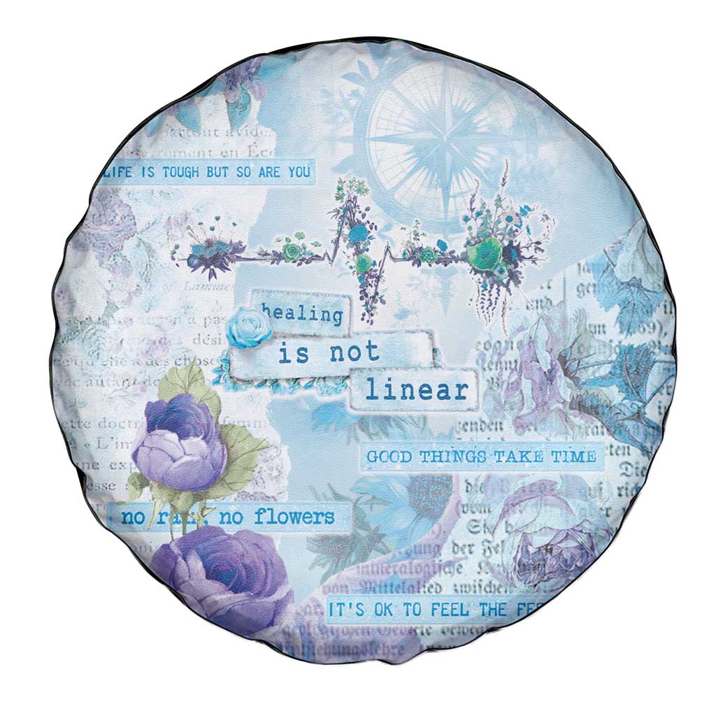 Mental Health Spare Tire Cover Healing Is Not Linear - Wonder Print Shop