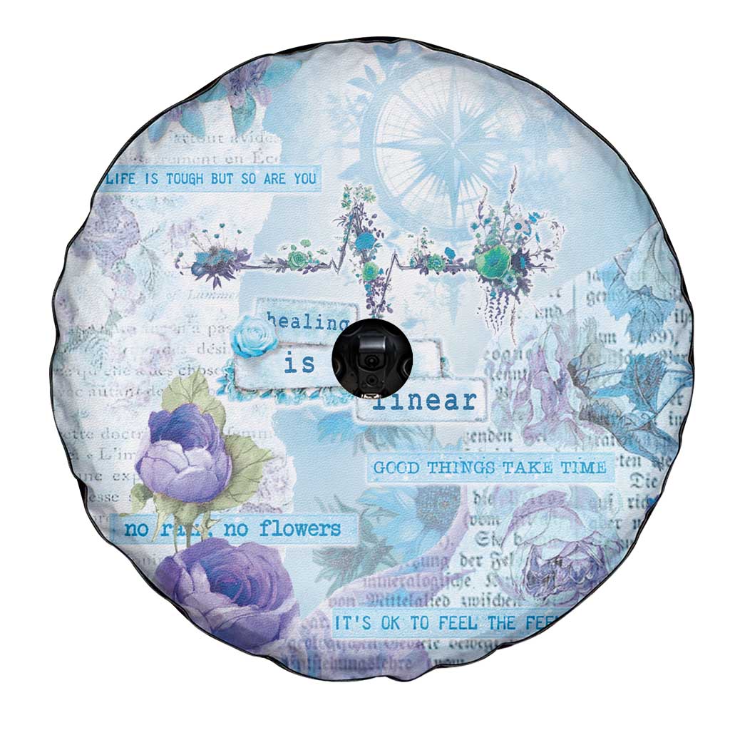 Mental Health Spare Tire Cover Healing Is Not Linear - Wonder Print Shop