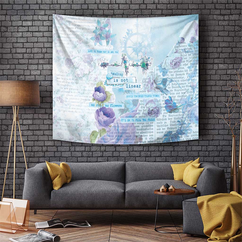 Mental Health Tapestry Healing Is Not Linear - Wonder Print Shop
