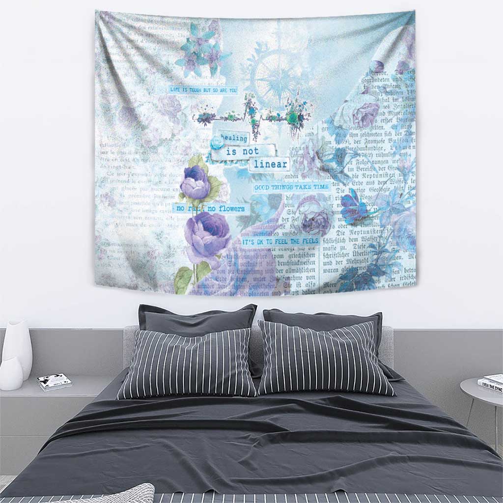 Mental Health Tapestry Healing Is Not Linear - Wonder Print Shop