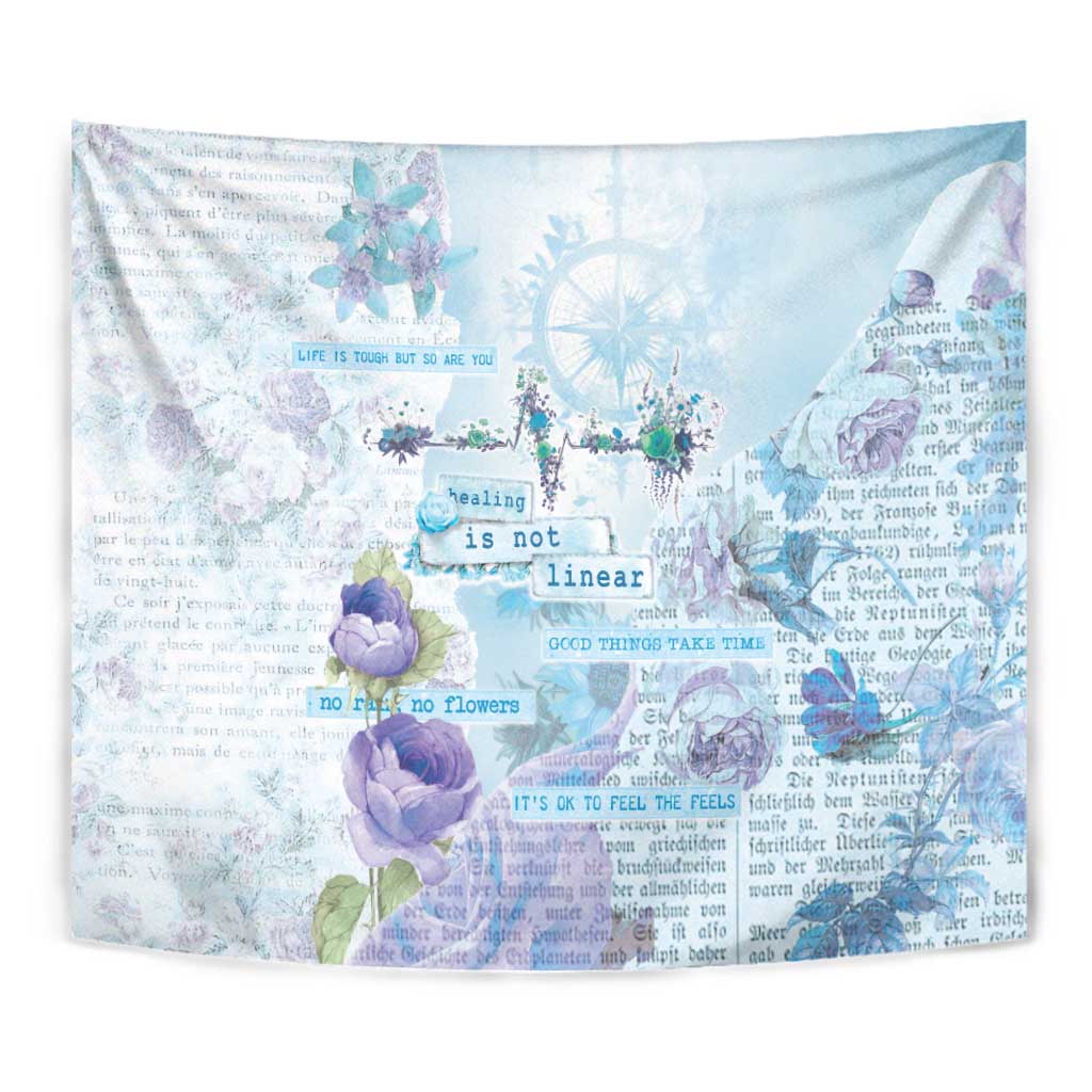 Mental Health Tapestry Healing Is Not Linear - Wonder Print Shop