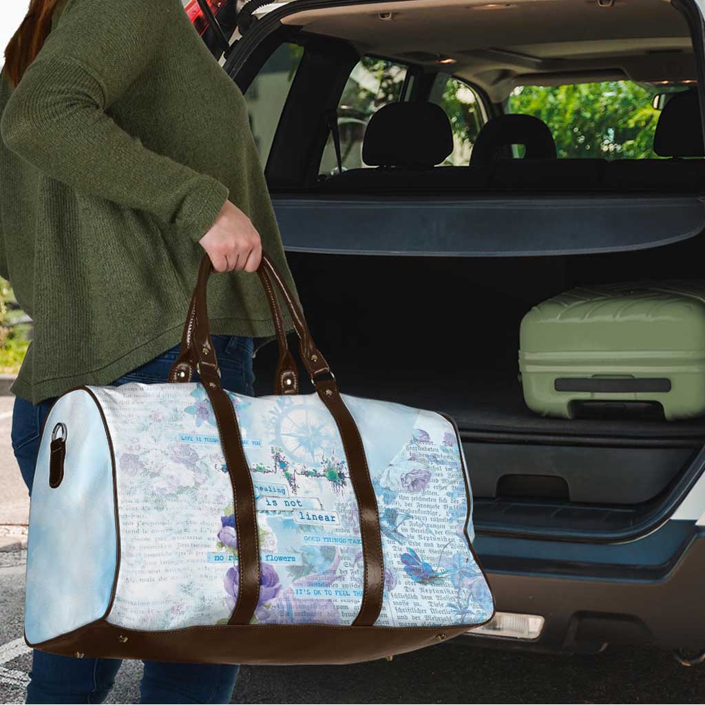 Mental Health Travel Bag Healing Is Not Linear - Wonder Print Shop
