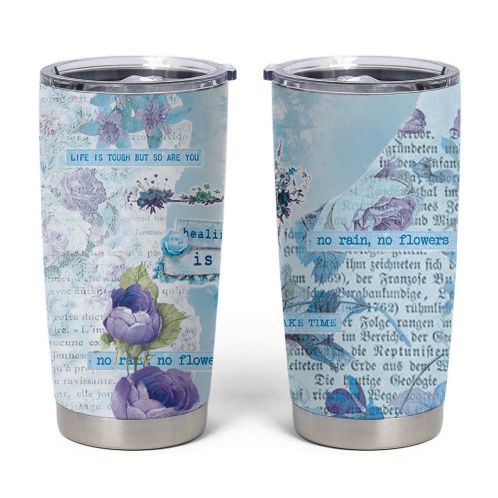 Mental Health Tumbler Cup Healing Is Not Linear - Wonder Print Shop