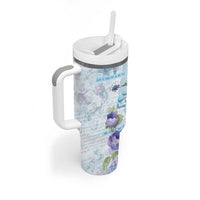 Mental Health Tumbler With Handle Healing Is Not Linear - Wonder Print Shop