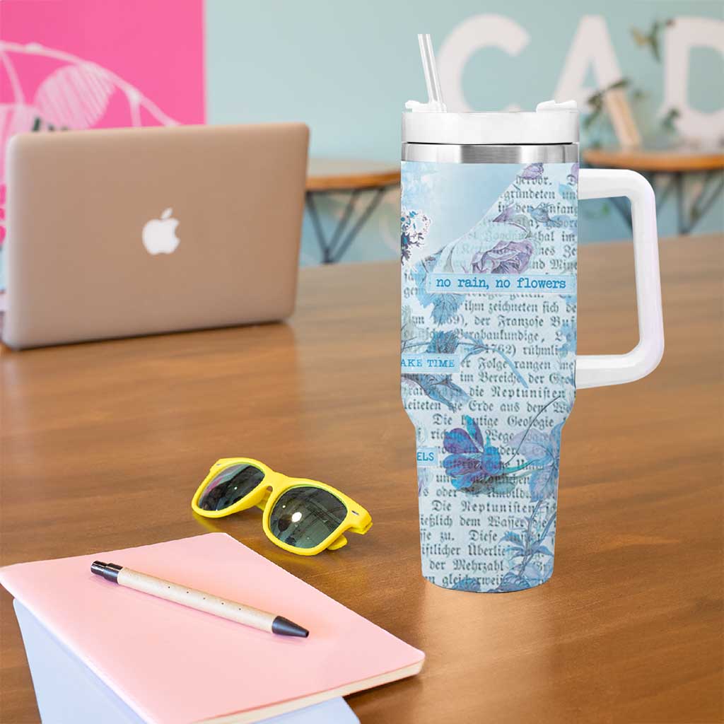 Mental Health Tumbler With Handle Healing Is Not Linear - Wonder Print Shop