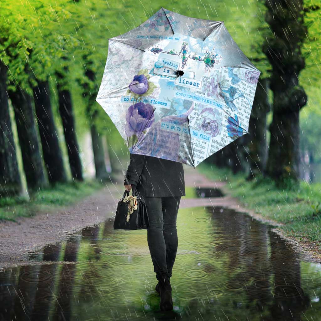 Mental Health Umbrella Healing Is Not Linear - Wonder Print Shop