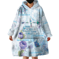 Mental Health Wearable Blanket Hoodie Healing Is Not Linear - Wonder Print Shop