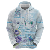 Mental Health Zip Hoodie Healing Is Not Linear - Wonder Print Shop