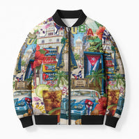 Cuba Libre Bomber Puffer Jacket The Culture Of Cuba - Wonder Print Shop