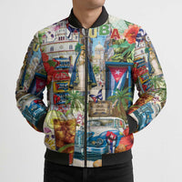 Cuba Libre Bomber Puffer Jacket The Culture Of Cuba - Wonder Print Shop