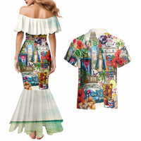 Cuba Libre Couples Matching Mermaid Dress and Hawaiian Shirt The Culture Of Cuba - Wonder Print Shop