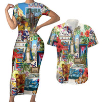 Cuba Libre Couples Matching Short Sleeve Bodycon Dress and Hawaiian Shirt The Culture Of Cuba - Wonder Print Shop