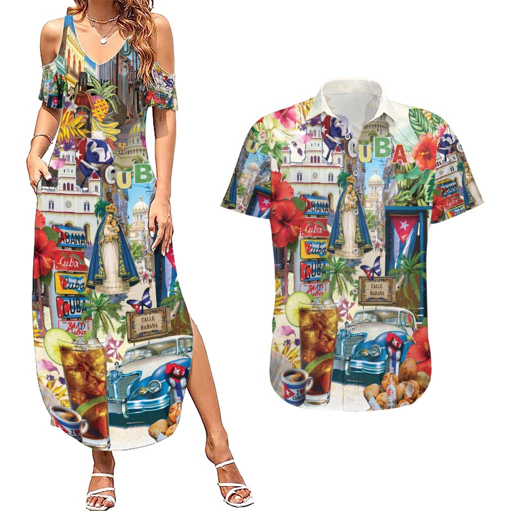 Cuba Libre Couples Matching Summer Maxi Dress and Hawaiian Shirt The Culture Of Cuba - Wonder Print Shop