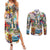 Cuba Libre Couples Matching Summer Maxi Dress and Long Sleeve Button Shirt The Culture Of Cuba - Wonder Print Shop