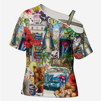 Cuba Libre Cross Shoulder Shirt The Culture Of Cuba - Wonder Print Shop