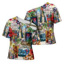 Cuba Libre Cross Shoulder Shirt The Culture Of Cuba - Wonder Print Shop