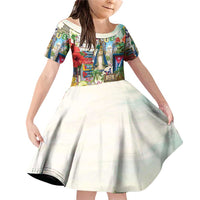 Cuba Libre Family Matching Off Shoulder Short Dress and Hawaiian Shirt The Culture Of Cuba - Wonder Print Shop