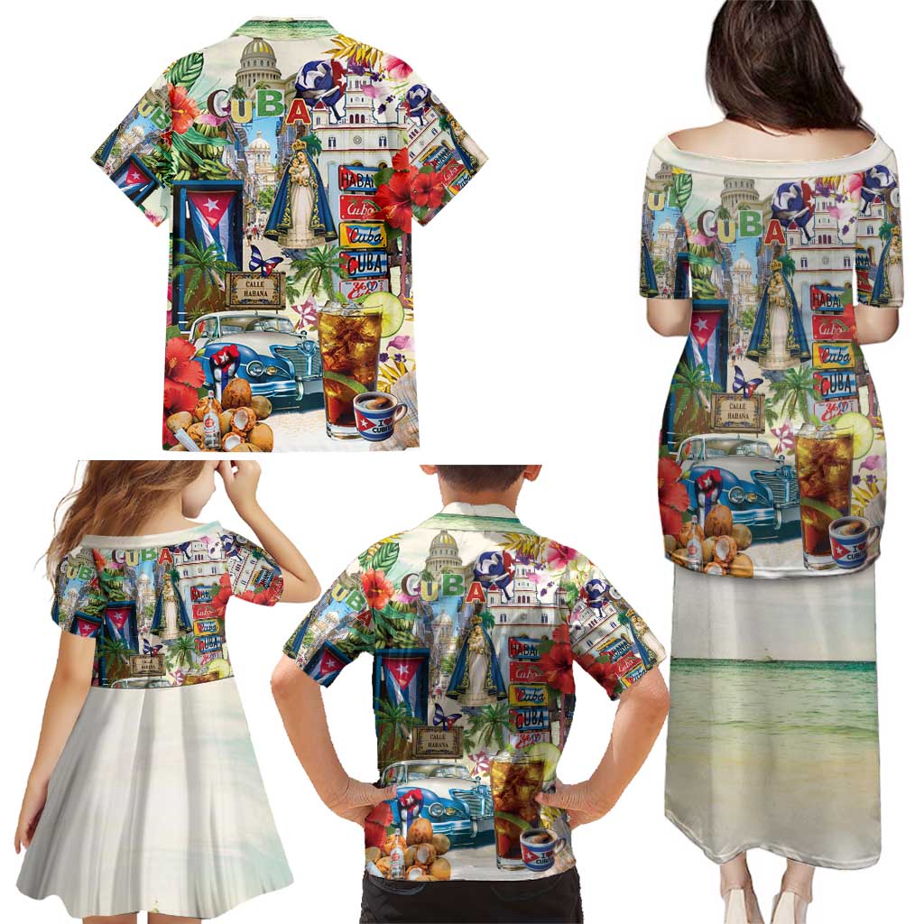 Cuba Libre Family Matching Puletasi and Hawaiian Shirt The Culture Of Cuba - Wonder Print Shop
