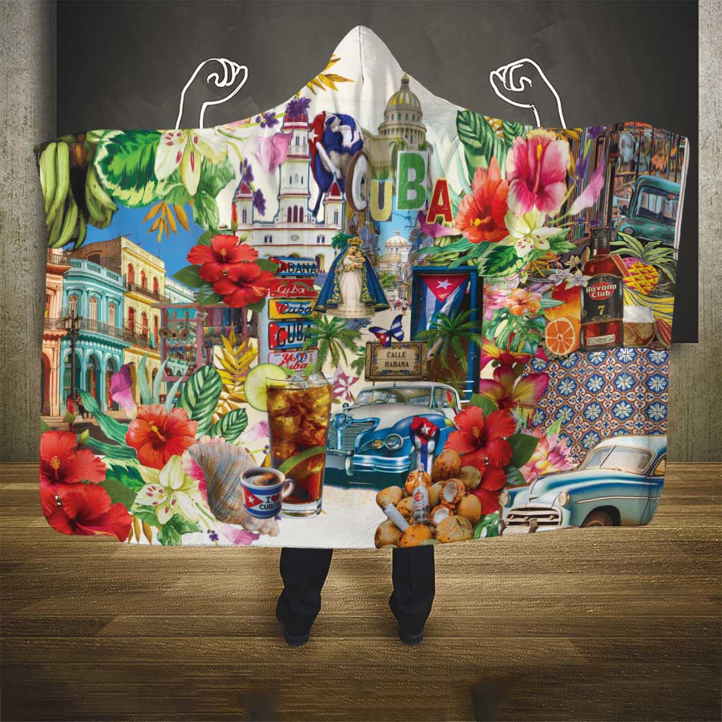 Cuba Libre Hooded Blanket The Culture Of Cuba - Wonder Print Shop