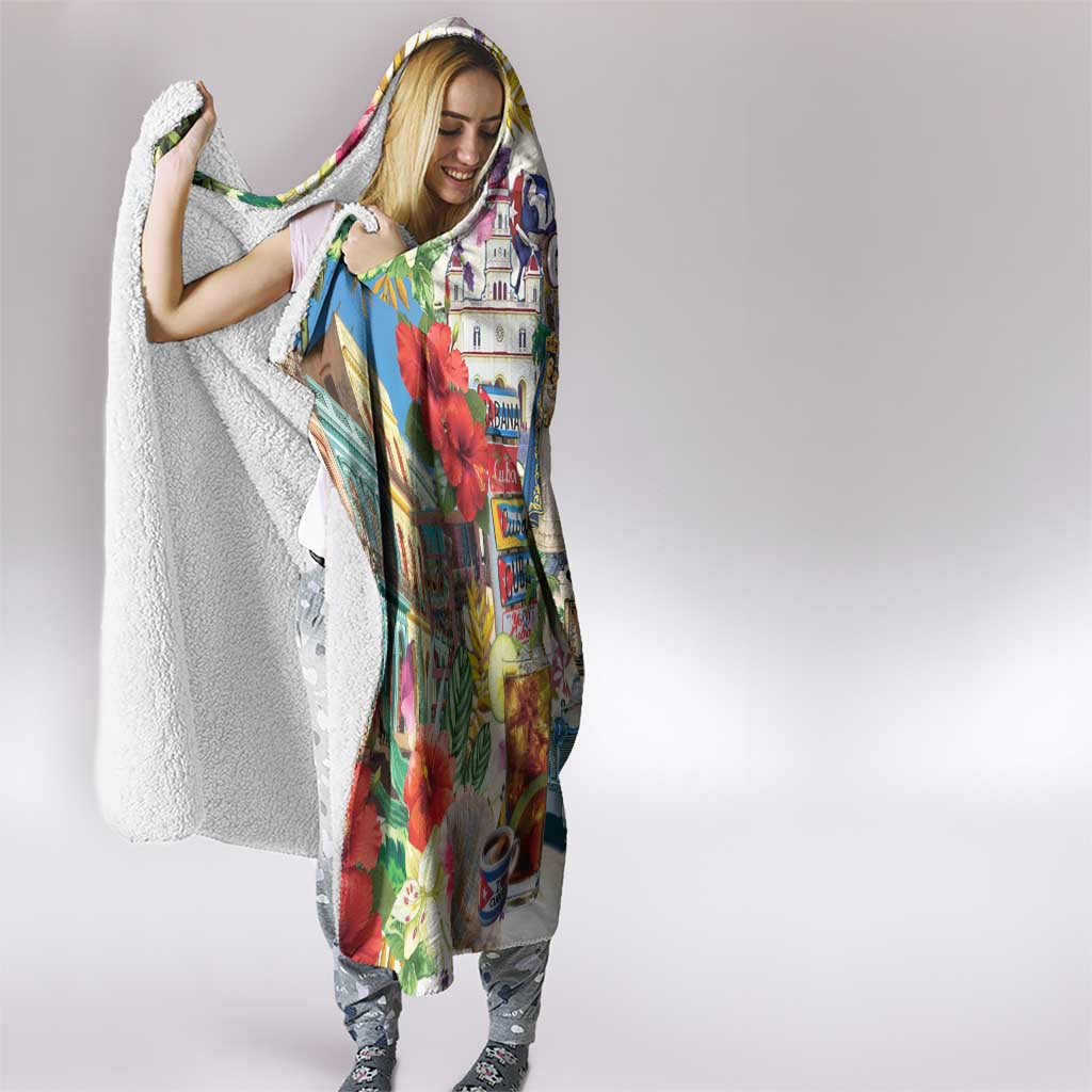 Cuba Libre Hooded Blanket The Culture Of Cuba - Wonder Print Shop