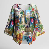 Cuba Libre Kimono Sleeve Blouse The Culture Of Cuba - Wonder Print Shop