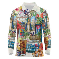 Cuba Libre Long Sleeve Polo Shirt The Culture Of Cuba - Wonder Print Shop