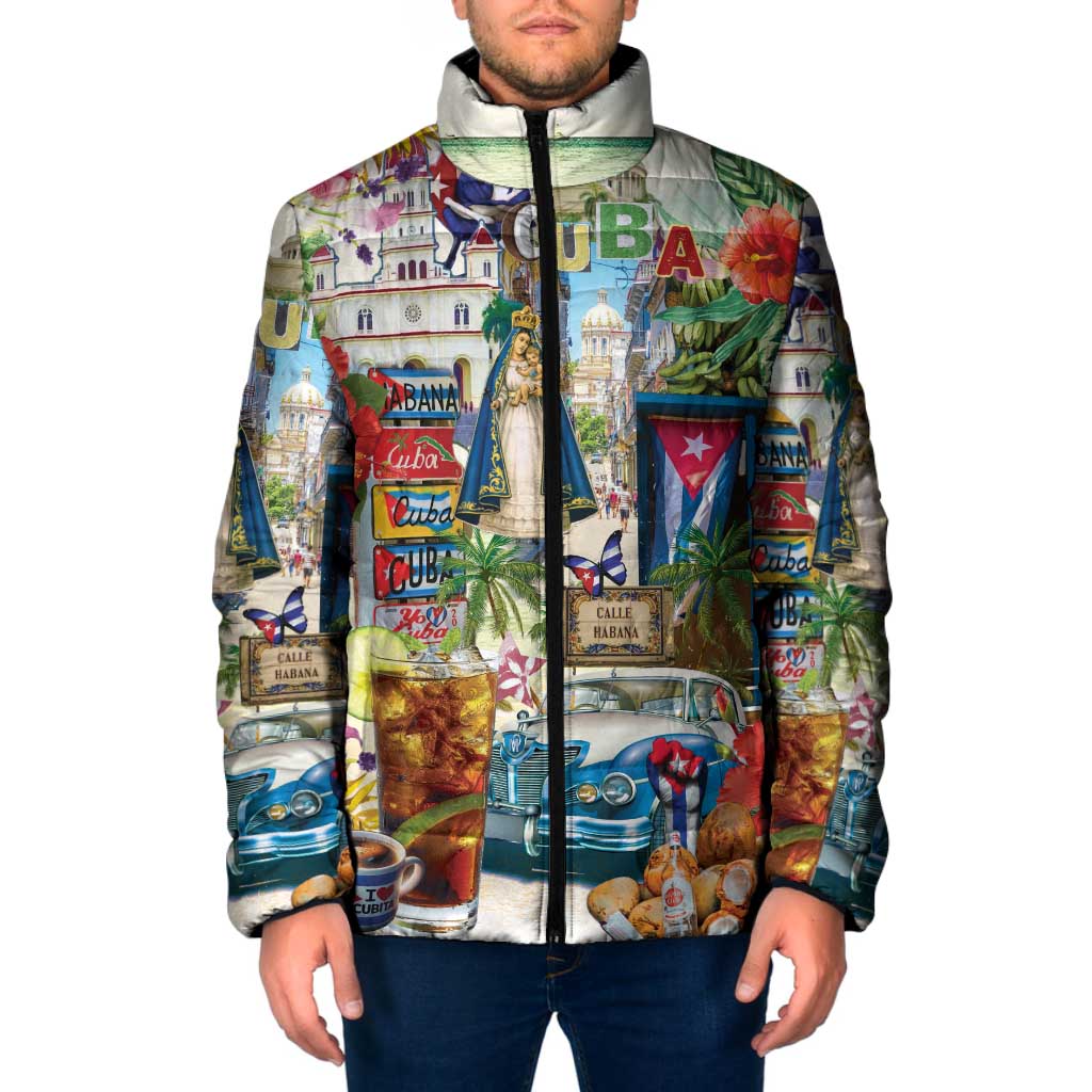 Cuba Libre Padded Jacket The Culture Of Cuba - Wonder Print Shop
