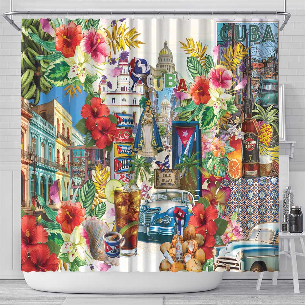Cuba Libre Shower Curtain The Culture Of Cuba - Wonder Print Shop