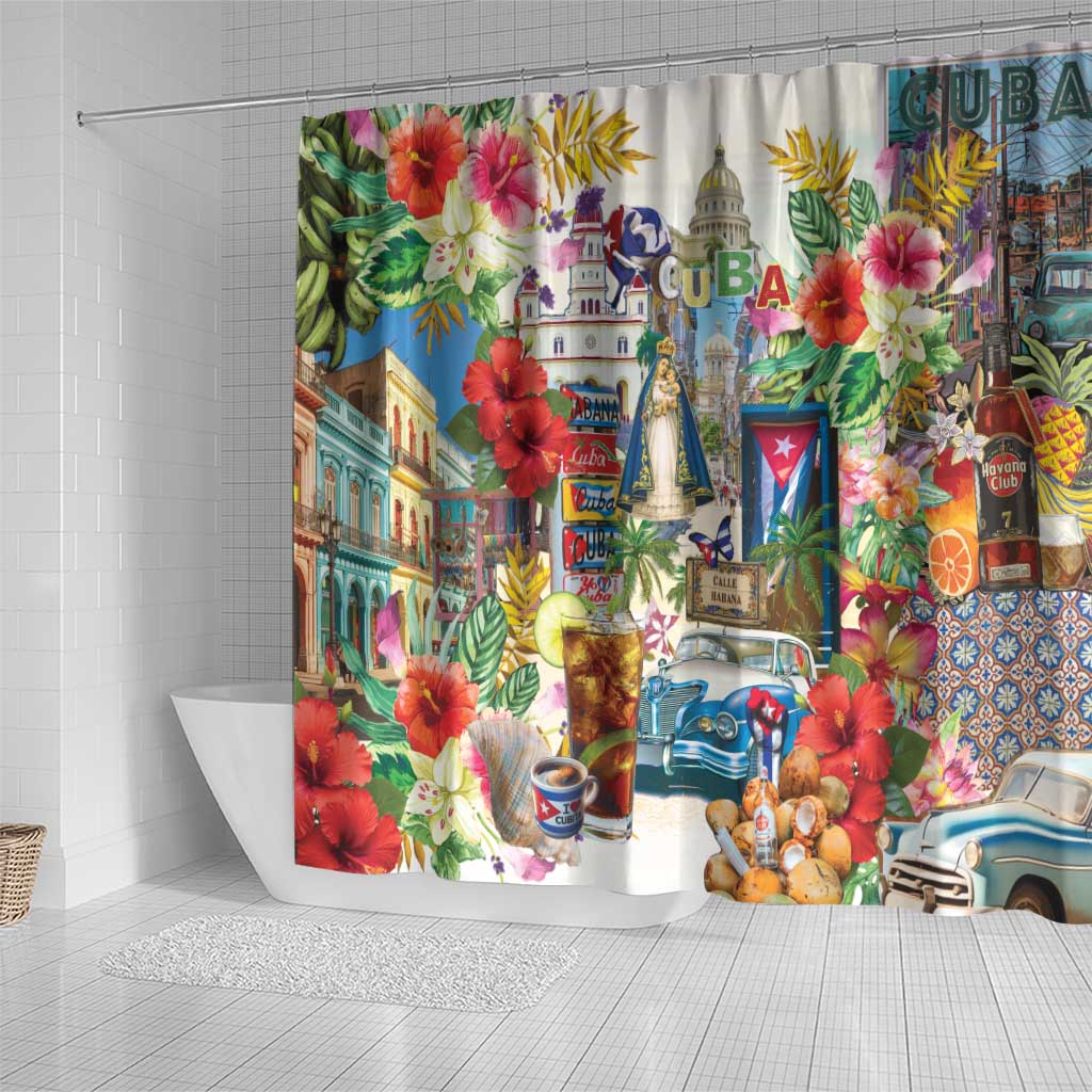Cuba Libre Shower Curtain The Culture Of Cuba - Wonder Print Shop