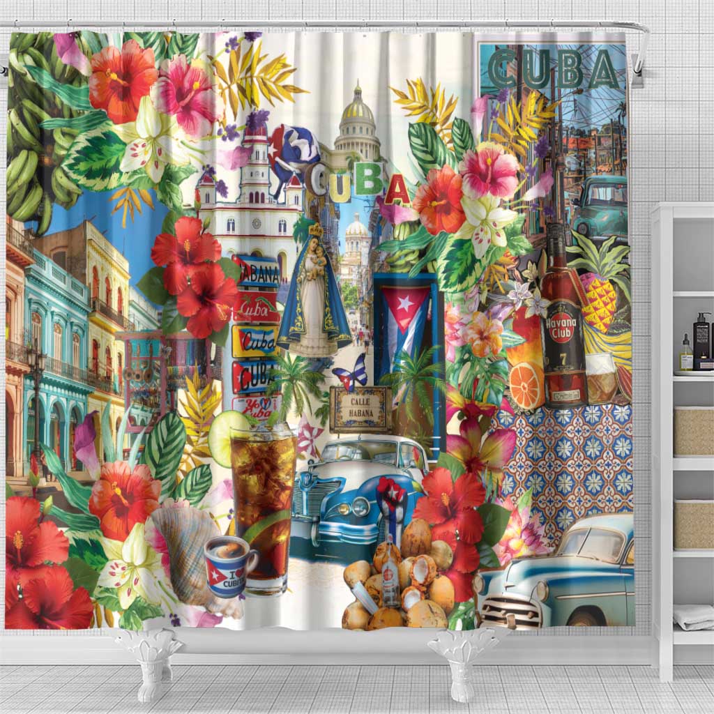 Cuba Libre Shower Curtain The Culture Of Cuba - Wonder Print Shop