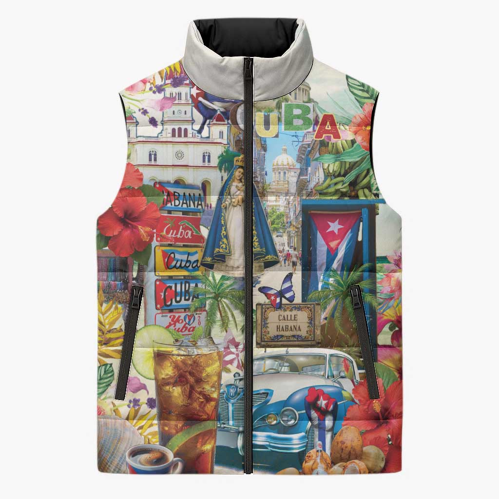 Cuba Libre Sleeveless Puffer Jacket The Culture Of Cuba - Wonder Print Shop
